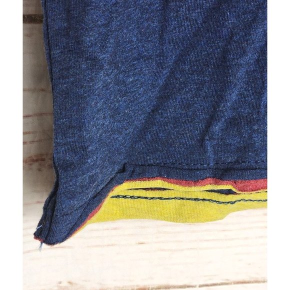 Vassari Los Angeles Blue L Rare Designer V-Neck Shirt with Pocket - Picture 12 of 16